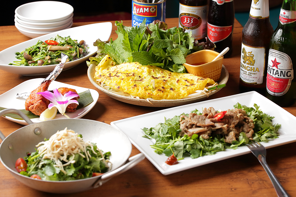 アジアンエスニック 本格的なアジア料理に舌鼓